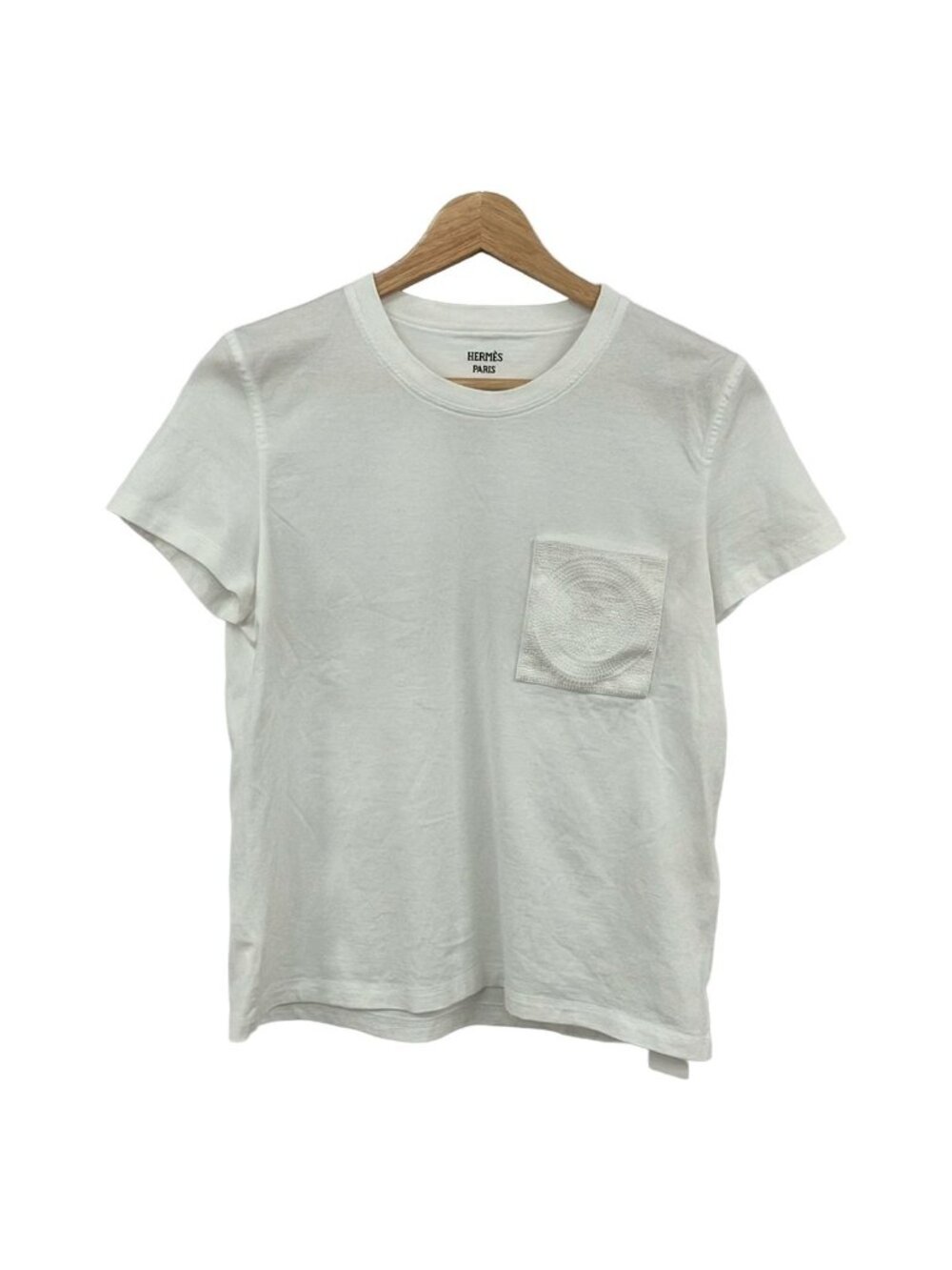Hermes Short Sleeve T-Shirt M White H Logo Mosaic 38